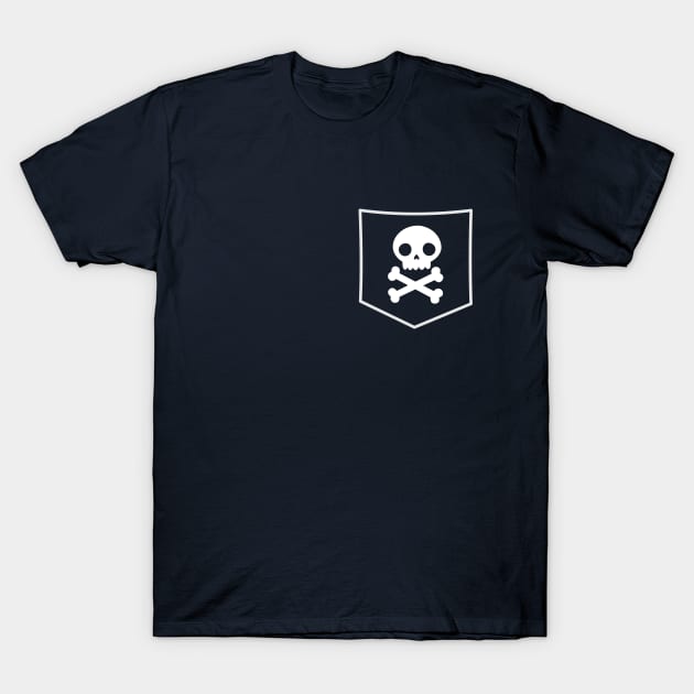 Pocket Pirate Skulls T-Shirt T-Shirt by happinessinatee